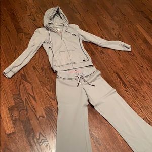 green twisted heart tracksuit